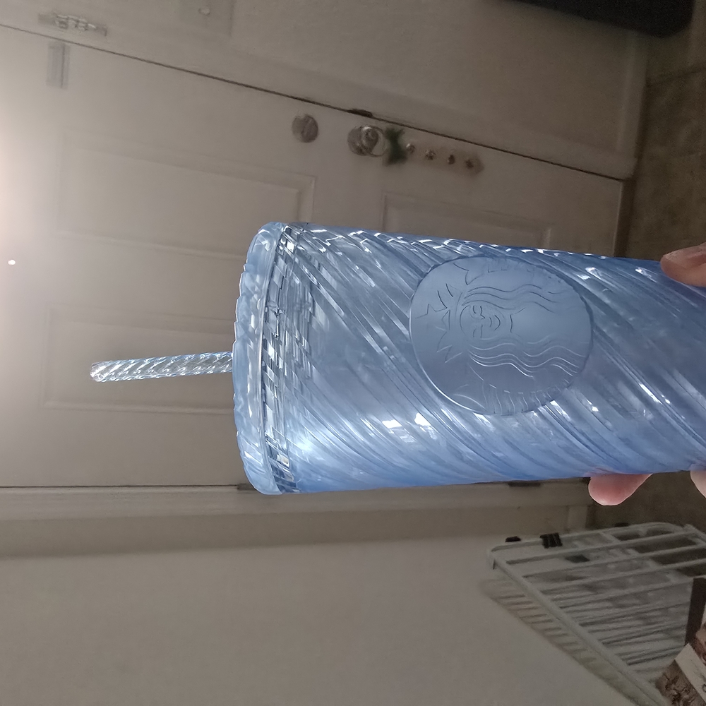 Starbucks Blue Tumbler with Straw